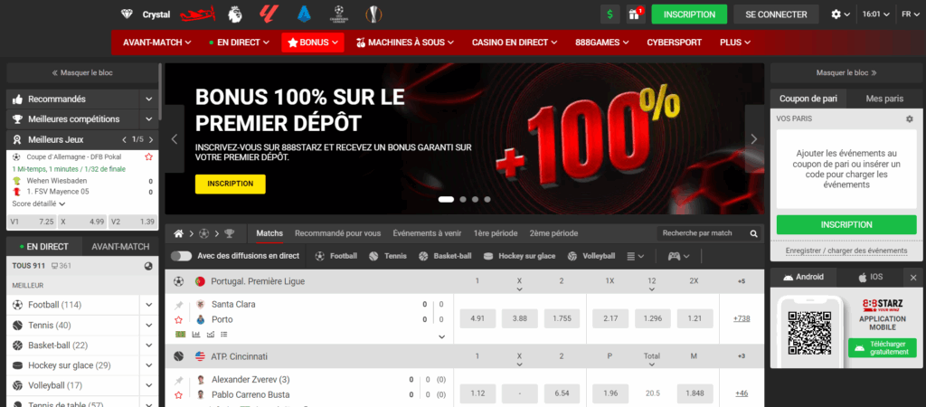888Starz - Facilité d'utilisation et fonctionnalités